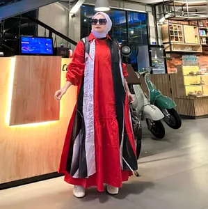 Kirey set abaya printing by Calistha Katun Wanita