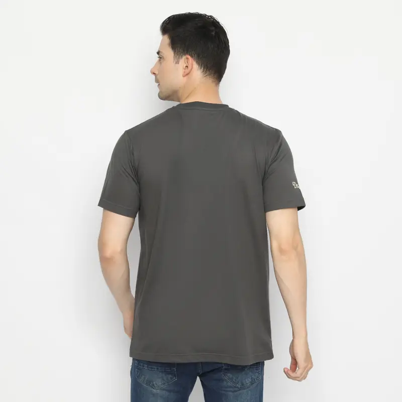 d&f kaos pria unisex make it happen - abu-abu tua 1