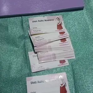 Stiker Label Mata Pelajaran Custom Nama Anak