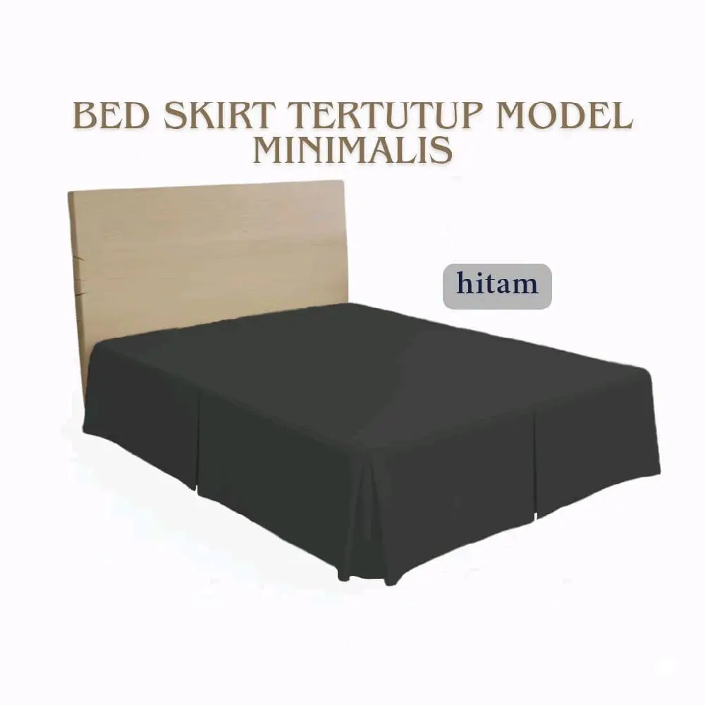 PROMO DISKON Bedskirt tertutup model minimalis penutup kolong kasur