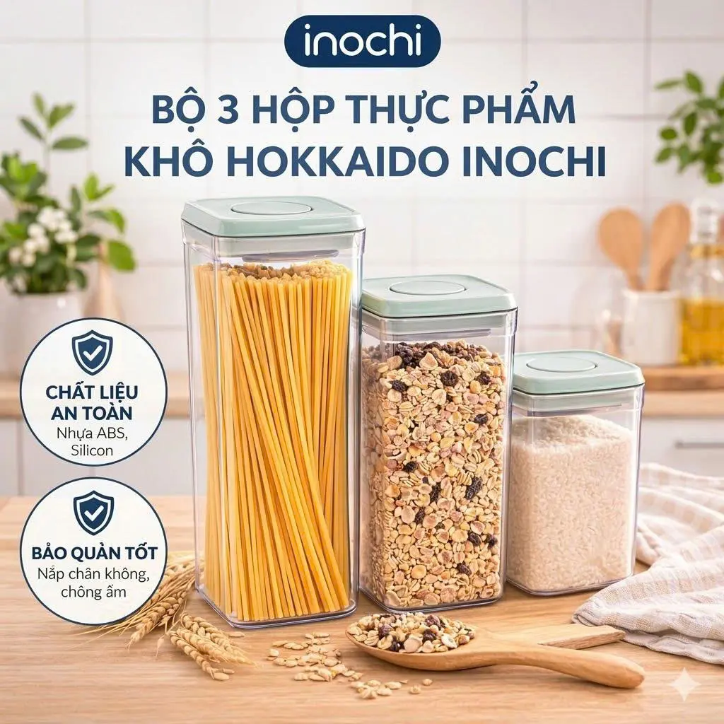 Hộp đựng thực phẩm khô Inochi - Hokkaido