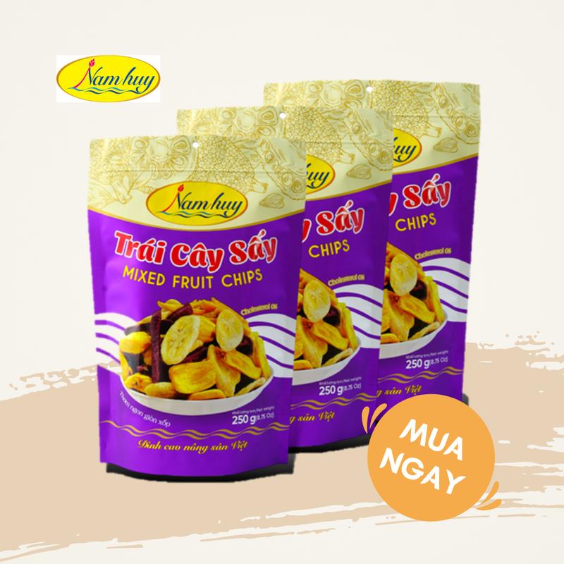 Trái cây sấy 250g Nam Huy (OCOP 4 sao) | Tự nhiên | Thơm ngon giòn xốp 4