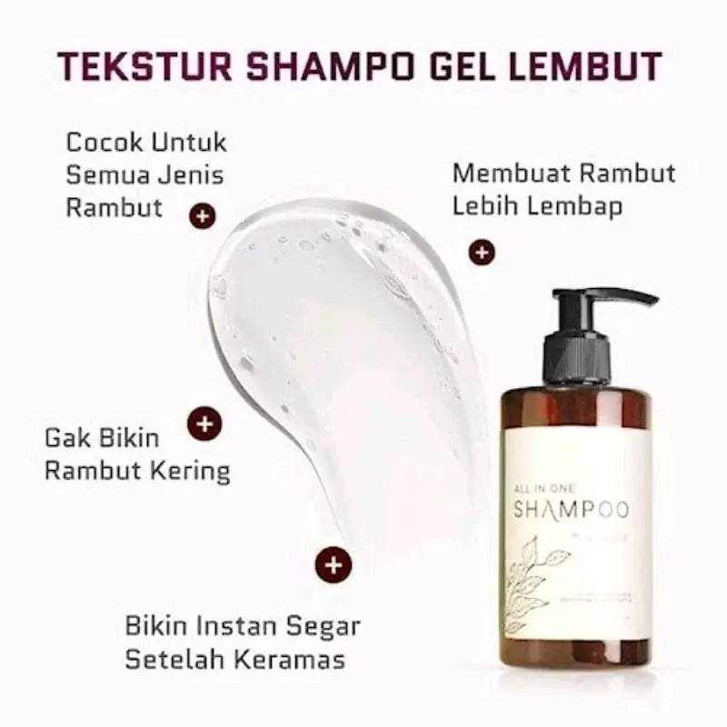 2Pcs Jevarine All in One Shampoo - Sampo Atasi Masalah Rambut 3