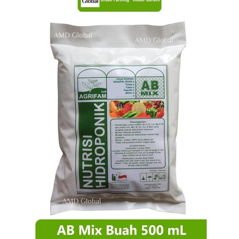 AB Mix Nutrisi Hidroponik Sayuran Buah 500 ml - Shop | Tokopedia