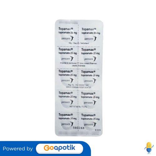 TOPAMAX 25 MG STRIP 10 TABLET
