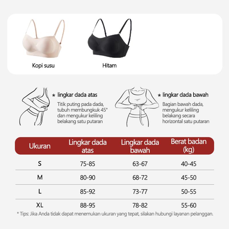 MEISEE BH Seamless Bra Push Up Cup A Style Pakaian Dalam Wanita High Quality  Busa Tipis push bra