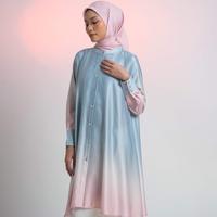 Gambar [DAUKY] New Arrival Long Tunik Wanita Ombre Series L TUNIC BASIC OMBRE - Beige, S dari Dauky Fashion Kota Bandung 3 Tokopedia