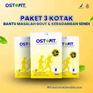 PAKET 3 BOX OSTOFIT Susu Herbal Atasi Asam Urat Tulang Sendi & Reumatik