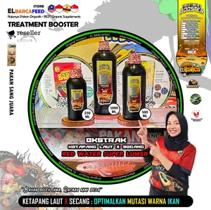 Elbarcafeed EKSTRAK daun KETAPANG LAUT x SECANG Super lumer red water 250ml Mental naik anti mojok Channa Cupang ketapang merah pekat