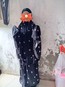 Product Review of Mukena Anak 2in1 usia 7-15 Tahun Rempel Rayon Motif Pita from z**d 0