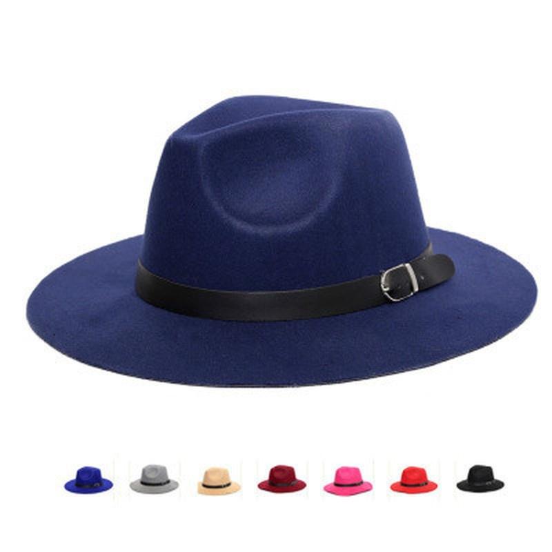 Product Introduction of New Fashion Men Women's Fashion Jazz Hat Woolen Blend Cap Outdoor Casual Hat 2