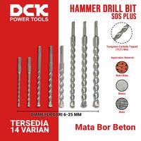 Gambar DCK Hammer Drill Bit (SDS-plus) / Mata Bor Beton 6, 8, 10, 12, 14, 16, 18, 20, 22, 25 mm dari DCK Power Tools Indonesia Kota Administrasi Jakarta Barat 1 Tokopedia