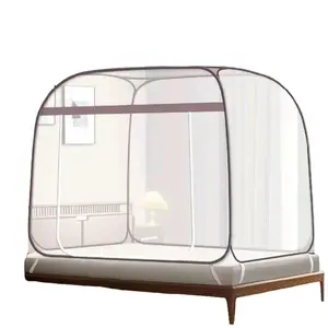 Kelambu Tidur Nyaman Bentuk Kotak super jumbo Dewasa 200x200 180x200 160x200 flat weave portable kelambu  biru  aceh