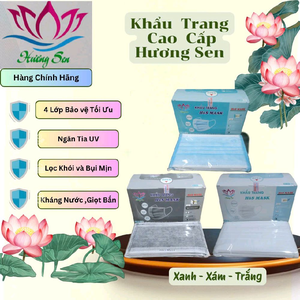 Khẩu Trang 4 Lớp Hương Sen