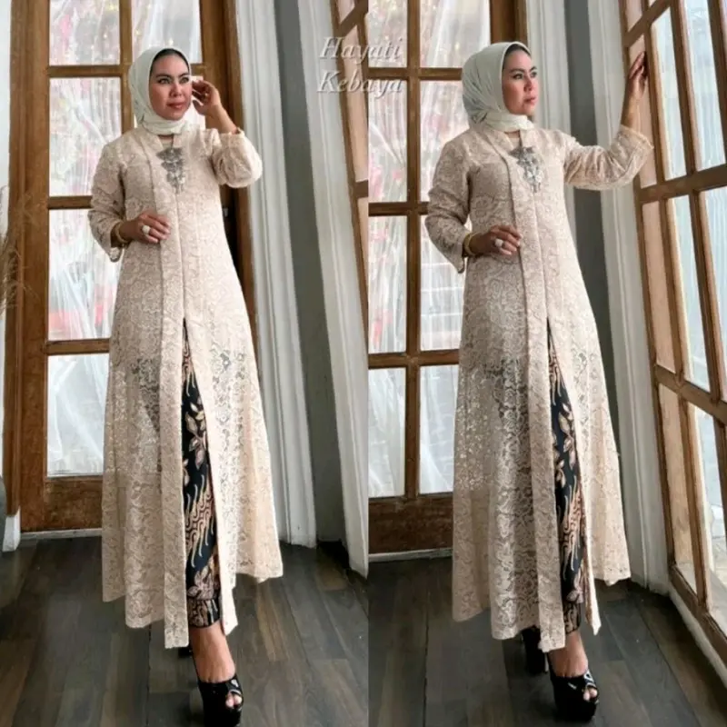 (COD)Kebaya hayati//Kebaya floy panjang//Kebaya pesta terbaru//kebaya modern 5