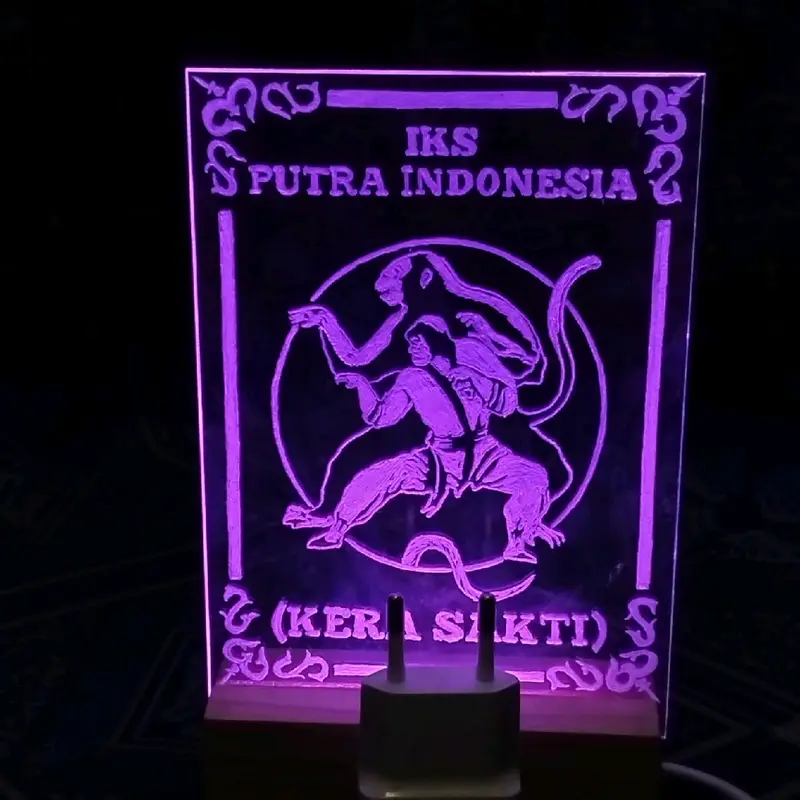 Lampu Hias IKSPI Akrilik Ukir Anti Luntur - Ukuran 10x15/A6 2