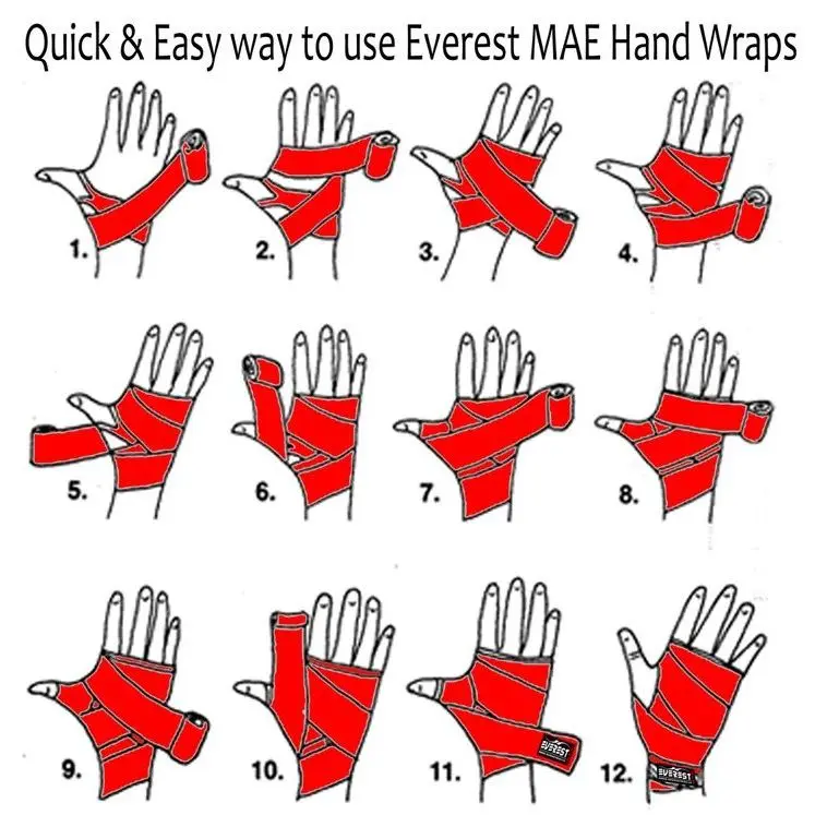 Handwrap Shockers Evander 3 Meter Hand Wrap Bandage Tinju Muaythai Boxing 4