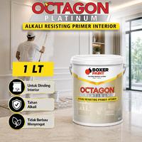 Gambar (1 LT) Cat Dasar Tembok Interior Premium OCTAGON Platinum Alkali Resisting Primer Interior - Kaleng 1 LT dari Boxer Paint Official Store Kab. Sidoarjo 1 Tokopedia