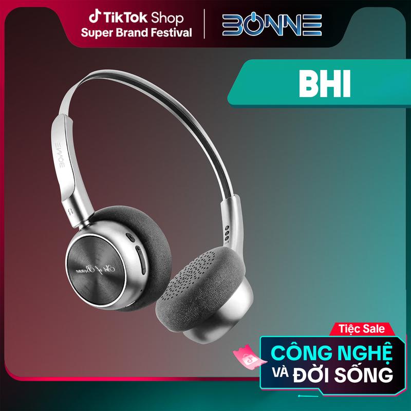 Tai Nghe Bluetooth Thiết Kế Cổ Điển BH1 By Bonne TECHNOLOGIQUE Chính Hãng, Tai Nghe Bluetooth 5.4, Nghe Nhạc Liên Tục 60 Tiếng, Âm Thanh HIFI, Âm Thanh Vòm, Tai Nghe Chống Ồn[nhét tai, earphone, [nhét tai, earphone]]