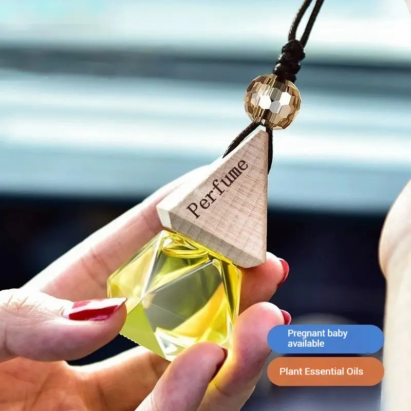 Car perfume pendant decorative glass deodorizing car fragrance men's aromatherapy women's special hanging pendant high-end