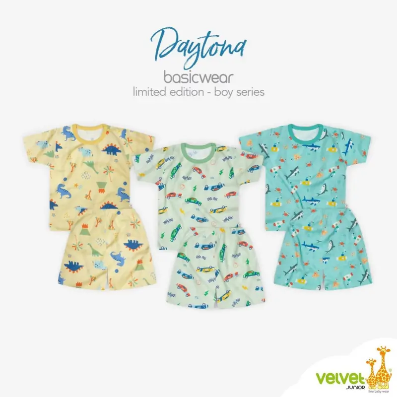 3 STEL velvet junior baju PENDEK celana PENDEK size S M L LB XL XXL Setelan Fashion 5