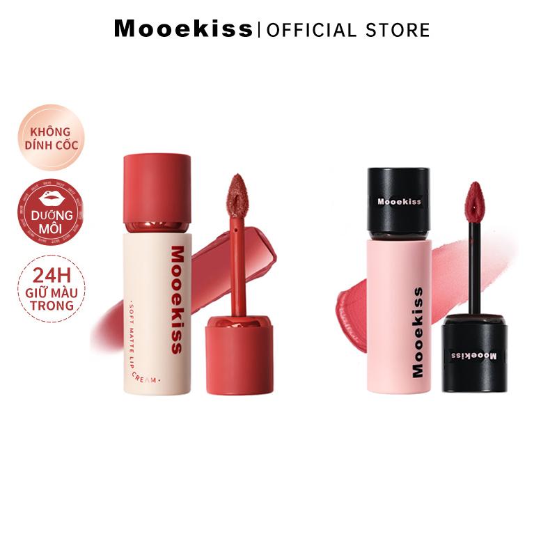 [LIVE] (COD) Mooekiss COMBO 2 Son Bùn Lì Mềm Mịn 3g*1+Son Kem Dưỡng Môi Matte Velvet Lip Cream 3g*1