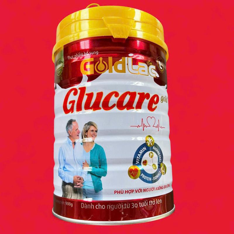 Sữa dành cho người tiểu đường phục hồi sức khỏe Glucare Gold Goldlac - Dành cho người già - Tiểu đường 900g