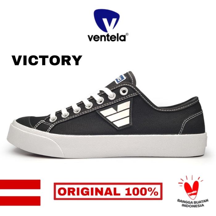 Gambar Ventela Victory Low Black White [ORIGINAL] - 37 dari Ventela Store Bandung⠀ Kota Cimahi Tokopedia