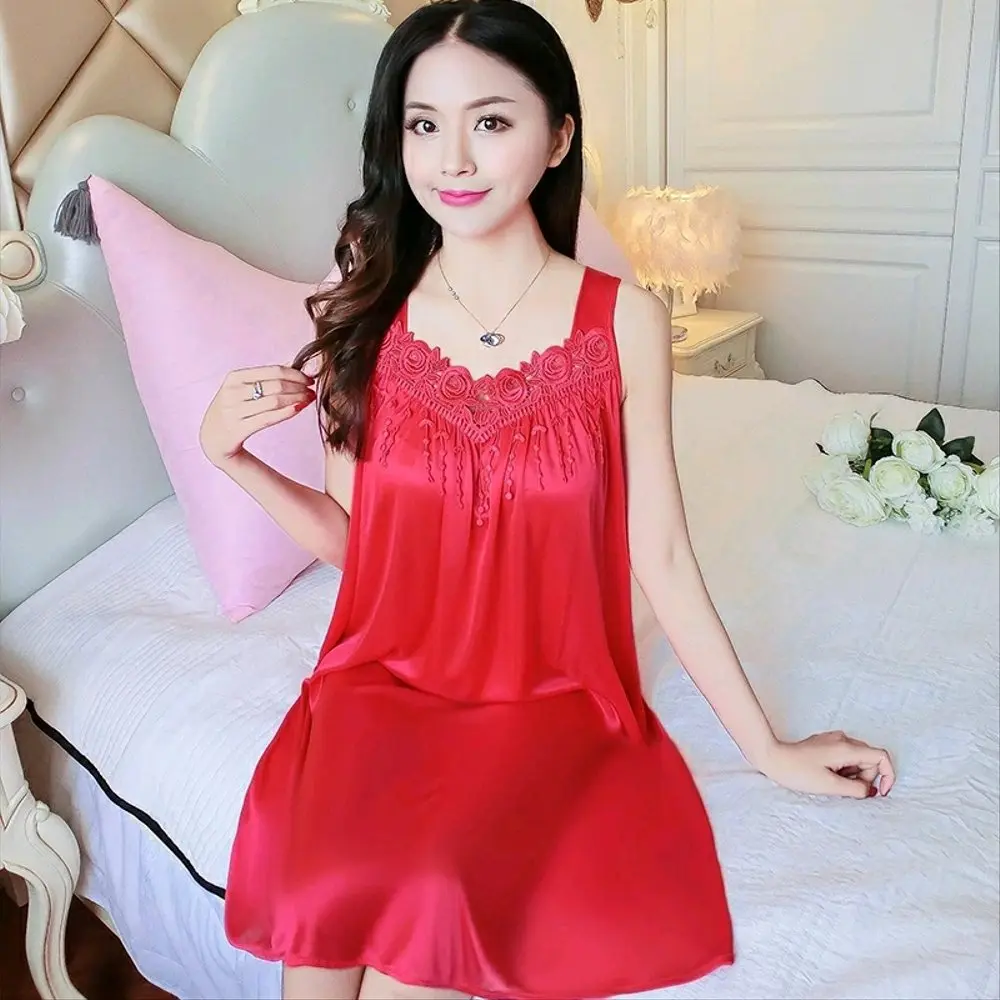 PALING LARIS DRESS MALAM SATIN IMPORT RENDA // DASTER LINGERIE RENDA AMORA//PIYAMA DRESS SATIN IMPORT//GAUN TIDUR WANITA SEXI POLOS Gaun Bordir Bunga