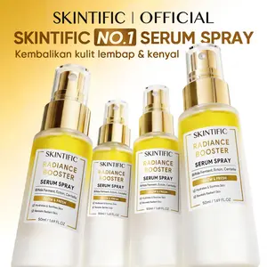 SKINTIFlC - Instant Glowing First Serum Spray 50ML/100ML | Radiance Booster Essence wajah Toner Centella Kulit Lebih Halus Lembab Dalam Multifungsi Skincare Pendukung Make Up  Setting spray serum glow bomb pemutih wajah| facial skintific official store