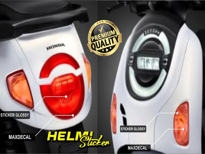 STICKER TRASPARAN PELINDUNG MIKA SEN DAN LAMPU STOP BELAKANG SATU SET HONDA SCOOPY AL NEW 2024-2025 STIKER PELINDUNG MIKA  LAMPU SCOOPY 2024-2025 ANTI GORES PELINDUNG MIKA Motorcycle 5