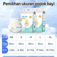 Gambar Cute Child Popok Bayi Perekat 24Pcs Size NB-XL Tape Diaper SAP Desain Anti Bocor Tetap Kering Penyerapan Cepat Lembut Nyaman Anti Ruam Baby - 1 Pack-24Pcs, S (4-8kg)-24Pcs dari Cute Child Toko popok Kab. Tangerang 3 Tokopedia