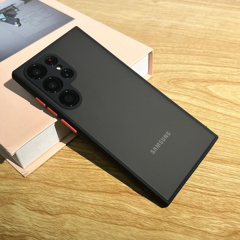 Ốp Silicon Chống Sốc, Cảm Giác Giống Da, Cho Samsung Galaxy S24, S21, S22, S23 Plus, S20, S21 FE, S24 Ultra 5G, Ốp Lưng Cảm Giác Giống Da