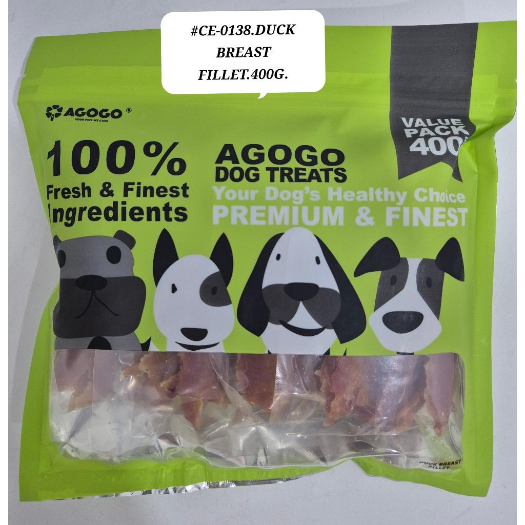 Agogo Dog Treats Duck Breast Fillet 400gram Snack Food Feed Treat Makanan Anjing