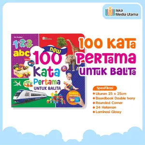 Iska Media Utama - BIG BOARDBOOK NEW 100 KATA PERTAMA UNTUK BALITA BUKU BAYI PERTAMAKU