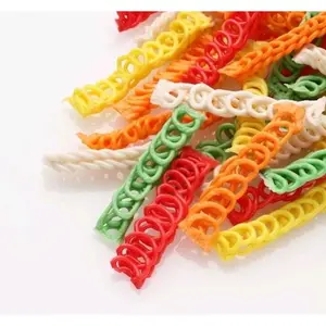 Kerupuk Warna 1kg - Kerupuk Mentah Kepang Warnan  dan Menarik untuk Camilan