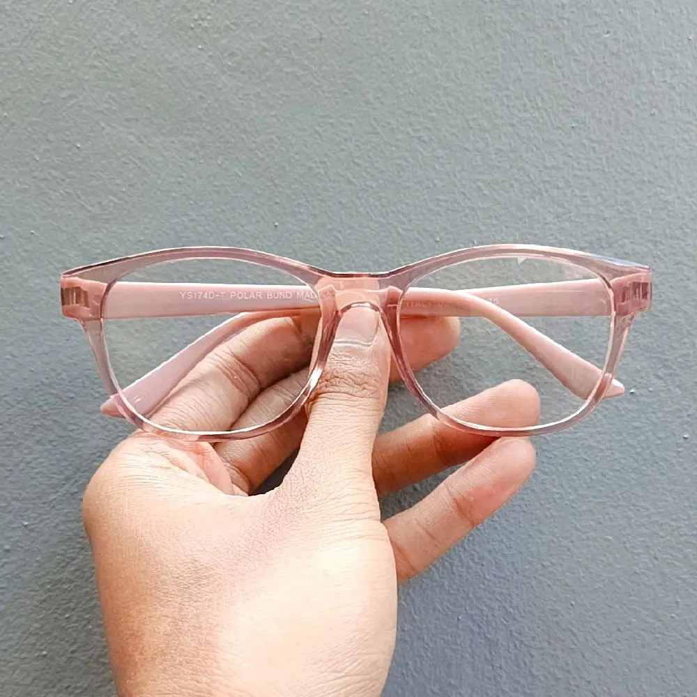 Kacamata Baca Kacamata Plus Frame Oval Kecil Kacamata Rabun Dekat Cewek Lensa +1.00 sd +3.00 YS174D-T Free Box Dan Lap Coklat Eyewear Glasses
