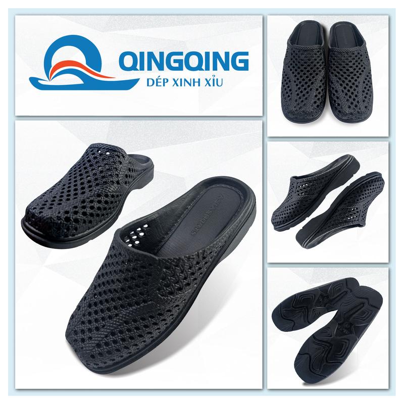 Dép tổ ong Nam ASIA bít đầu hàng nhựa EVA nhẹ đế dày 3cm thoáng khí Đế Bằng-DME378