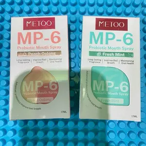 Metoo MP-6 Probiotic Mouth Spray dengan Aroma Tahan Lama Meningkatkan Kesehatan Mulut Mengurangi Bau Mulut Secara Ilmiah