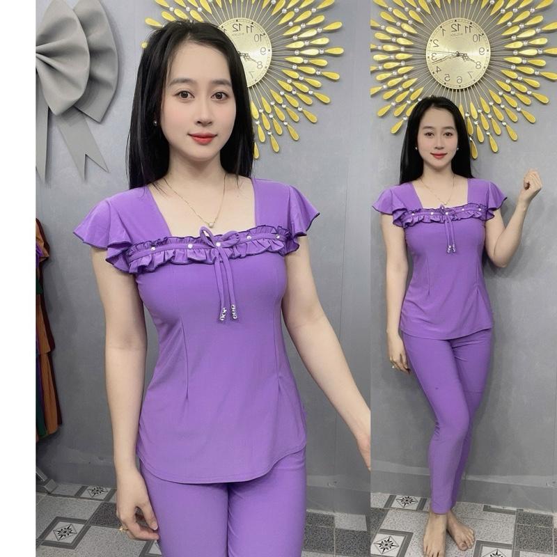 - Đồ bộ thiết kế thun ladong màu - quần dài ống ôm !