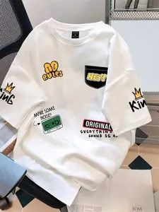 Kaos Bigsize jumbo Pria Wanita Hrajuku Korean Sablon Chicago king Exlusive Bigsize kaos santai M L XL 2XL 3XL 4XL 5XL 6XL Korean Style