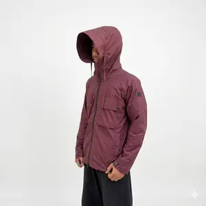 Genuvaly  - Jaket Corong U01 Unity Collection - Vol 3 - Jaket Casual Burgundy - Limited Edition