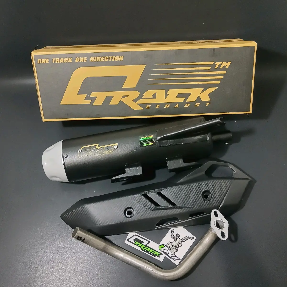 knalpot standar racing copy tzm matic original OTRACK exhaust fullsistem beat scoppy nmax aerox pcx