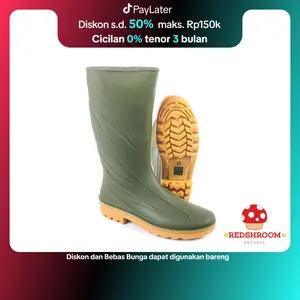 Sepatu Boot Tinggi AP 2017 AP BOOTS Hijau Tua Karet Lokal Anti Slip Air Lentur Perkebunan Shoes