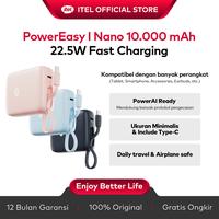 Gambar [Exclusive ToniCU] Itel PowerEasy Mini Power Bank 10000mAh, Pengisian Cepat 22.5W Teknologi POWER AI Kabel Type-C Dua Arah Ukuran Saku - Hitam dari itel Home ID Kota Administrasi Jakarta Barat 3 Tokopedia