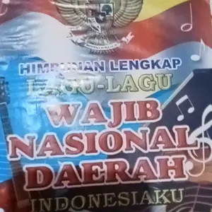 Buku lagu wajib nasional daerah biru bintang Indonesia