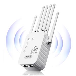 2.4GHz 高速WiFiレンジエクステンダー、ワイヤレスネットワーク中継器、長距離ワイヤレスリピーターアクセスポイント、家庭およびオフィス用ネットワークコンポーネント、WiFi信号ブースター、ポータブルWiFi