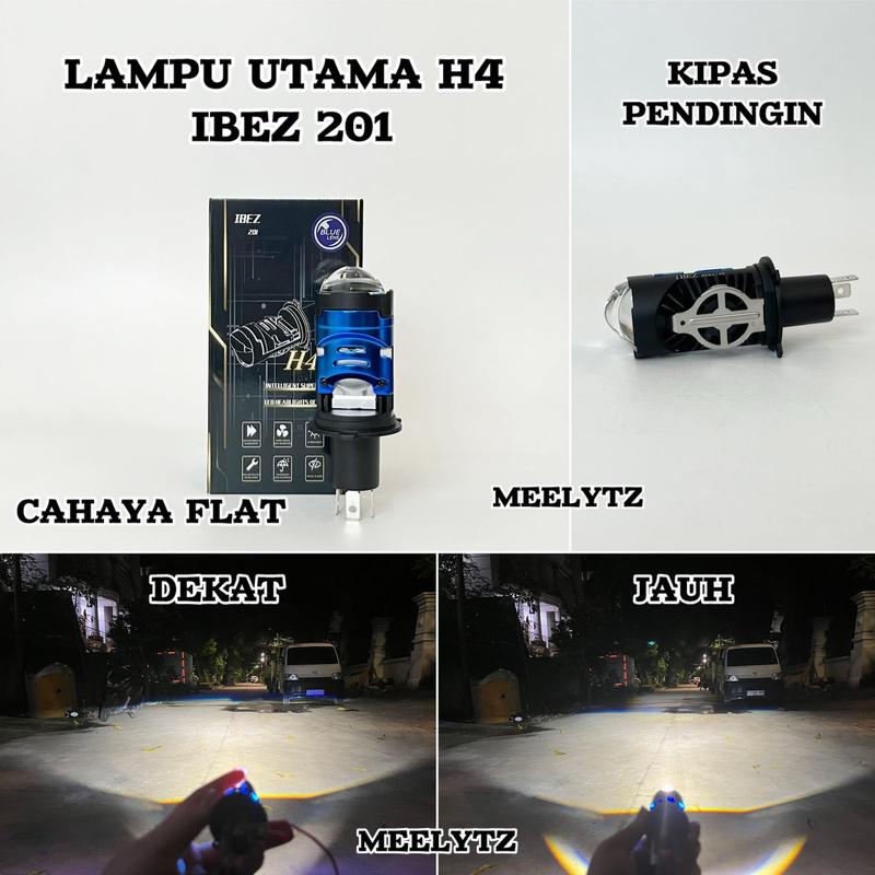 IBEZ 201 - Lampu utama H4 LED Purple Lens 2
