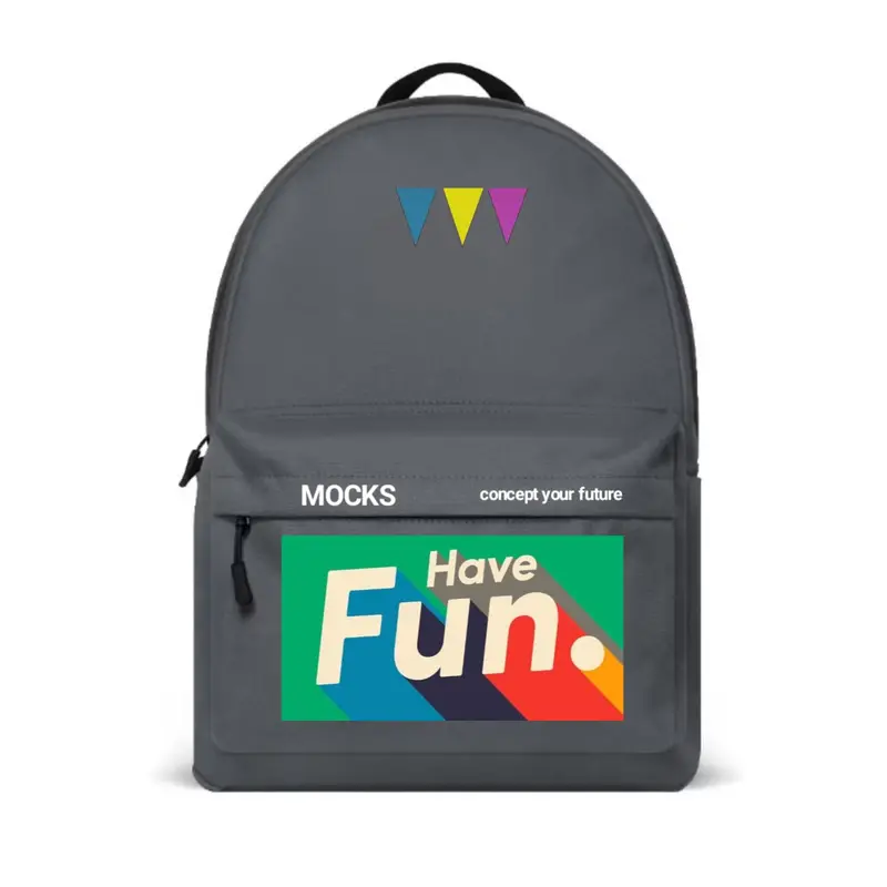 MOCKS Have Fun Tas Pria Ransel Sekolah Bags Laptop Backpack 1