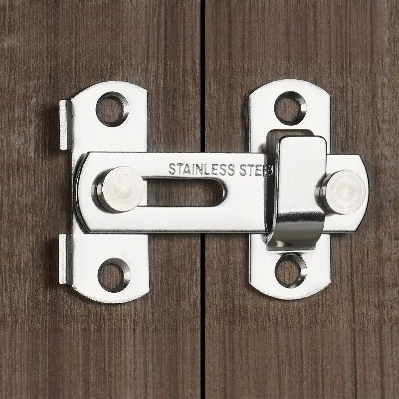Kait Pengait Pintu Model Kunci Pintu Lama Bahan Baja Tahan Karat Tebal, Selot Pintu Universal Anti Karat Rumah Sewa